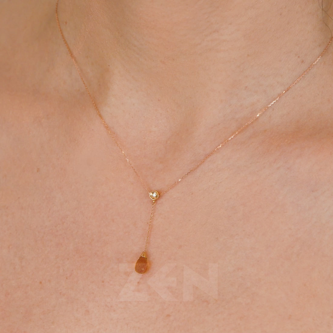 1.27 ct. Citrine Necklace