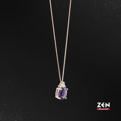 0.84 ct. Amethyst Halskette