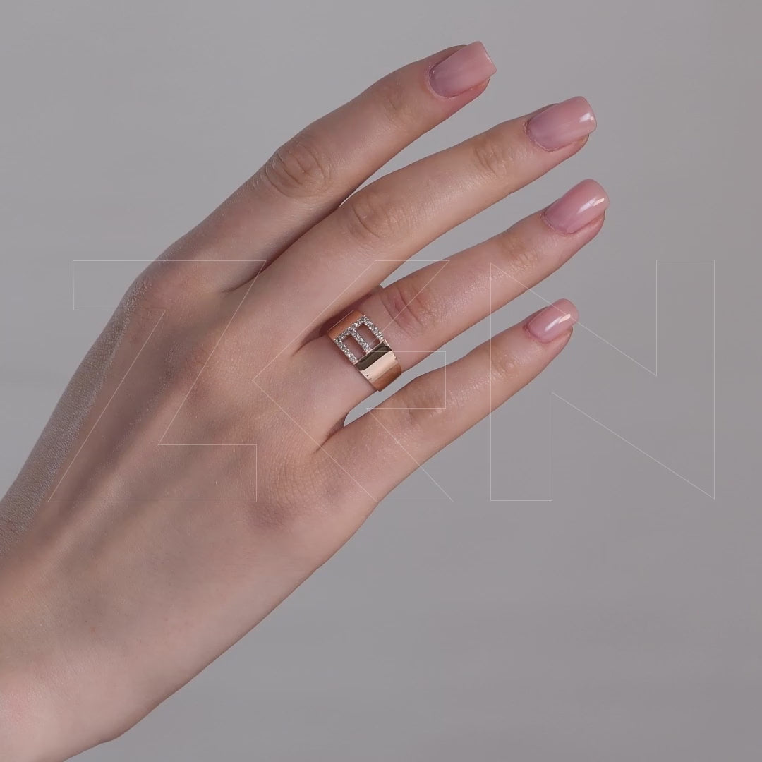 0.15 ct. Buchstabe E Diamantring