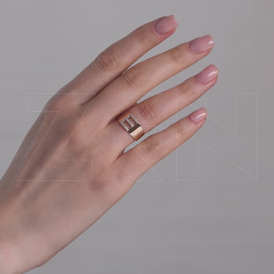 0.15 ct. Buchstabe E Diamantring