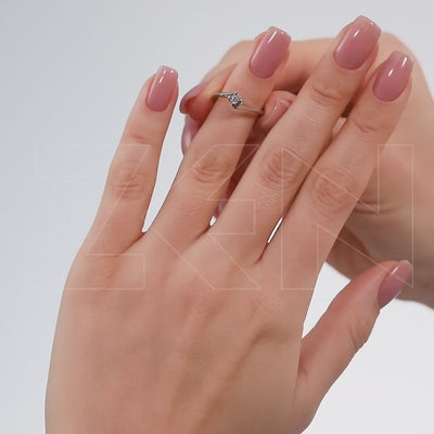 0.11 ct. Solitär Diamant Verlobungsring