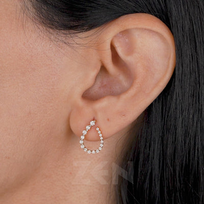 0.42 ct. Design Diamant Ohrringe
