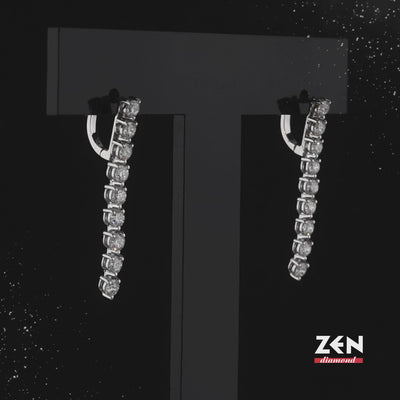 2.00 ct. Tennis Diamant Ohrringe