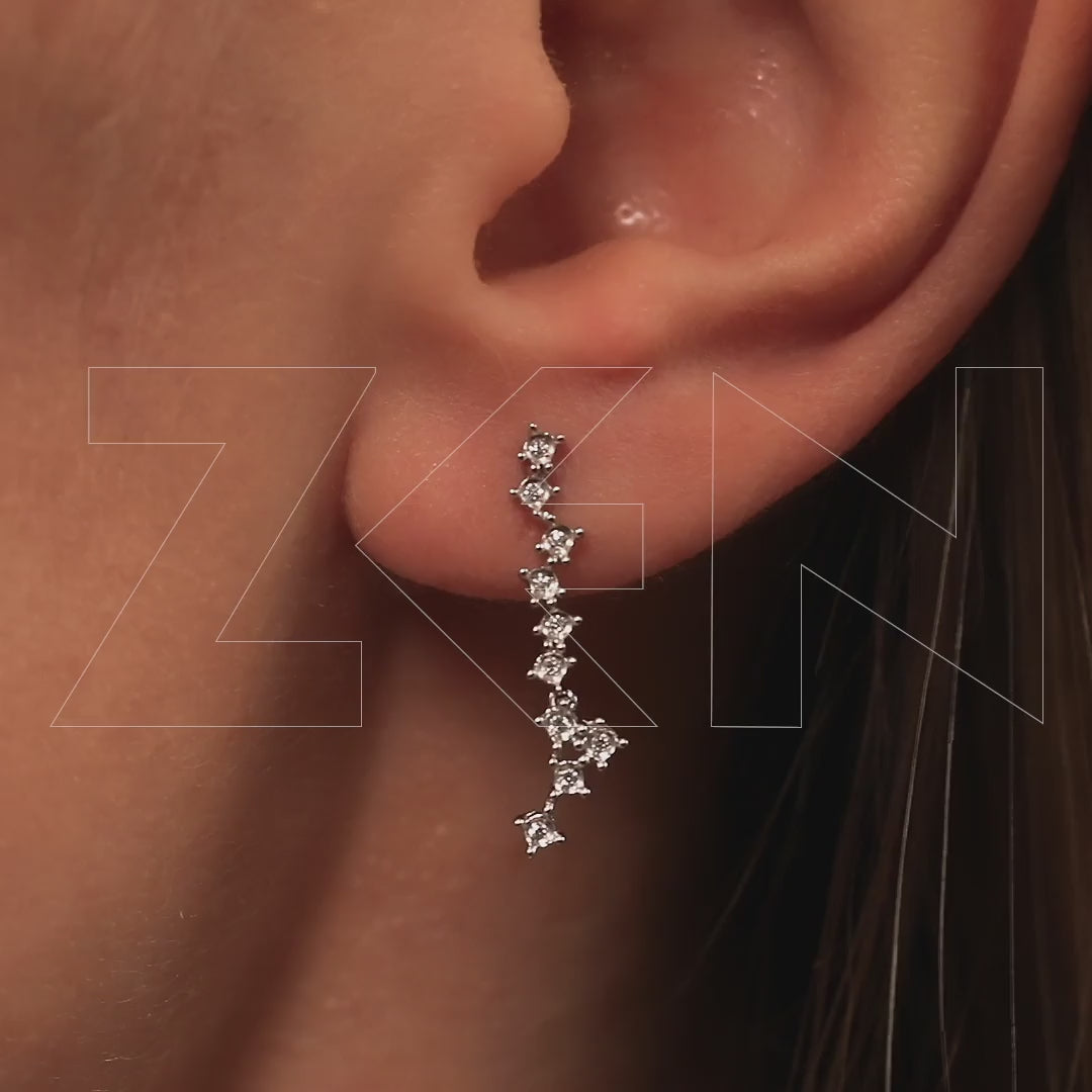 0.08 ct. Design Diamant Ohrringe