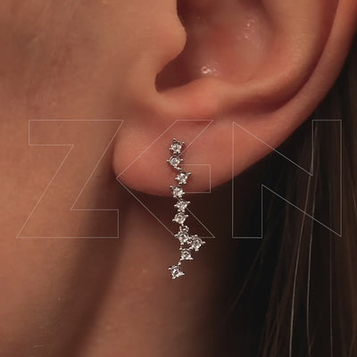 0.08 ct. Design Diamant Ohrringe