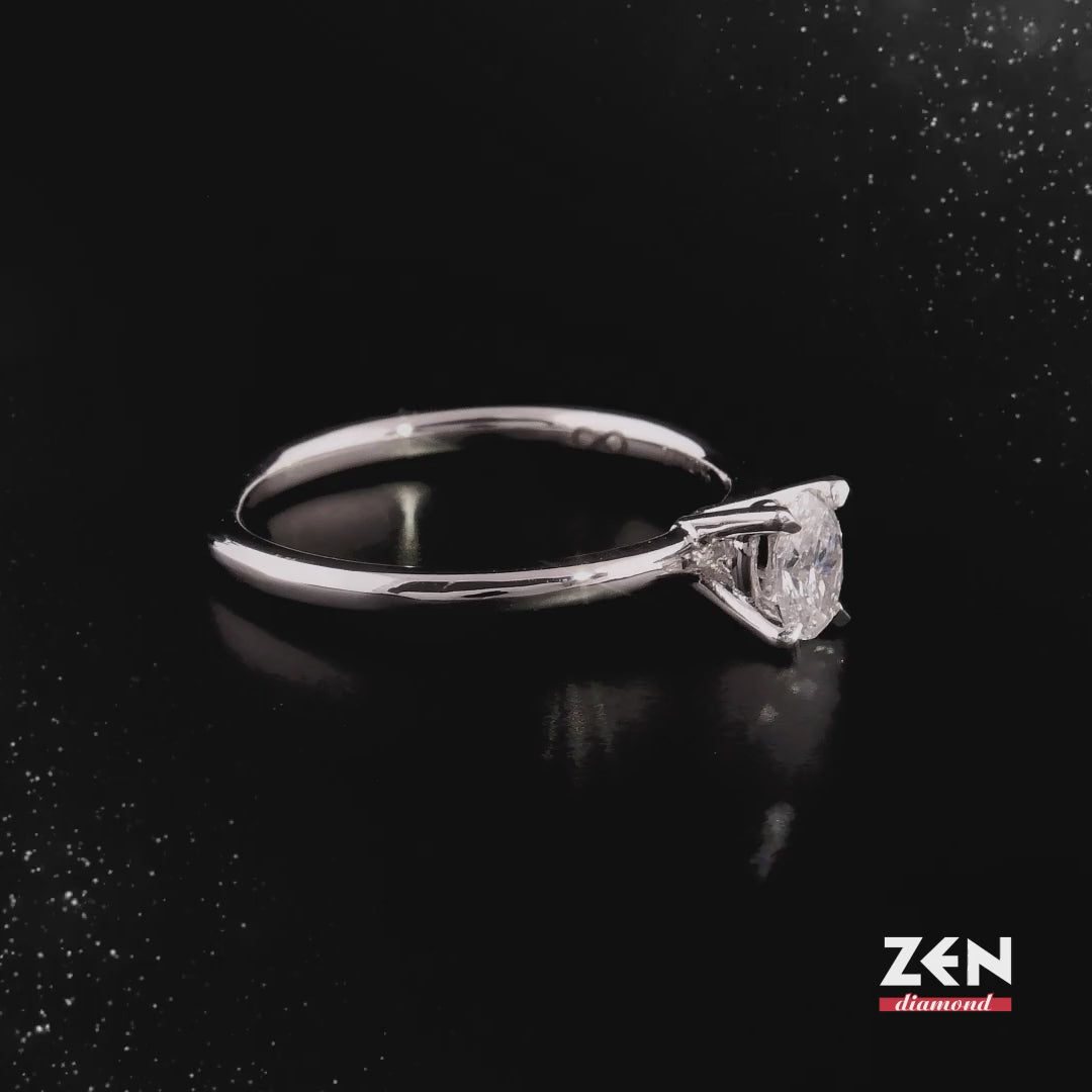 0.31 ct. Ovaler Diamant Verlobungsring