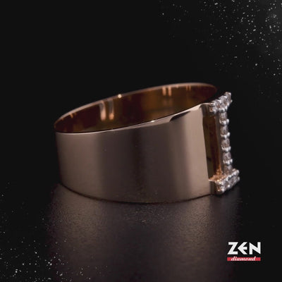 0.09 ct. Letter I Diamond Ring