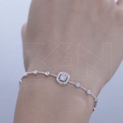 0.26 ct. Baguette Diamond Bracelet