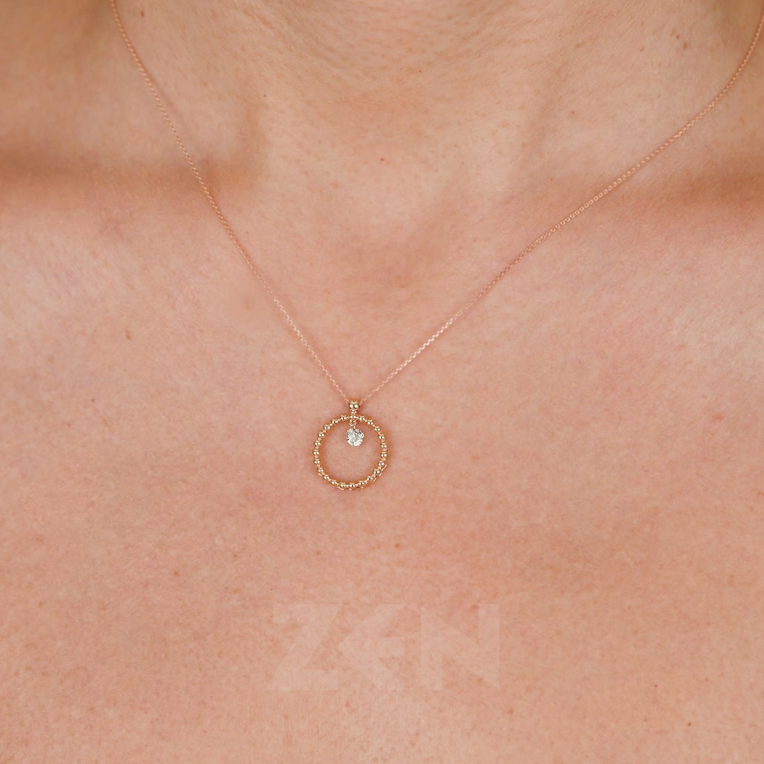 0.12 ct. Design Diamant Halskette