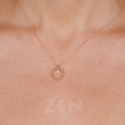 0.12 ct. Design Diamant Halskette