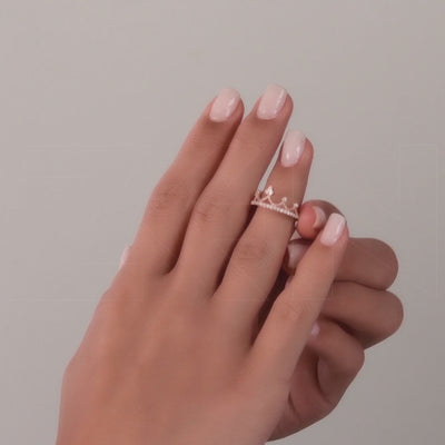 0.23 ct. Krone Diamantring