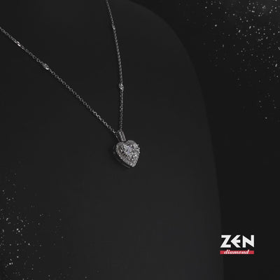 1.35 ct. Heart Diamond Necklace