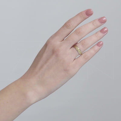 0.01 ct. Moderner Ehering fur Damen