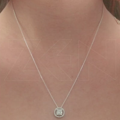 0.35 ct. Baguette Diamond Necklace