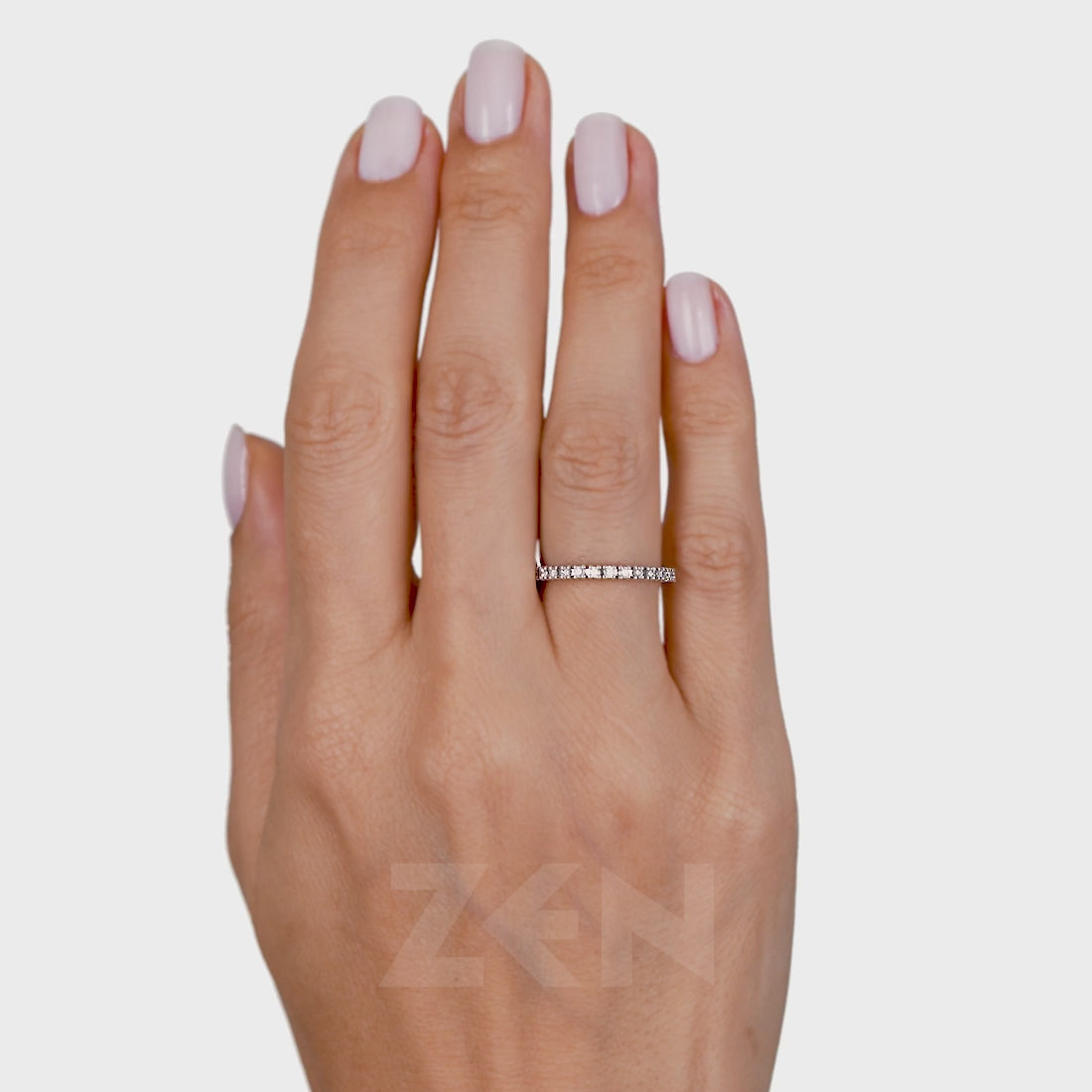0.25 ct. Halbmemoire Diamantring