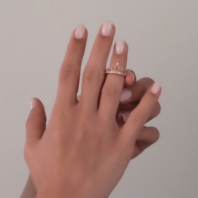 0.11 ct. Krone Diamantring