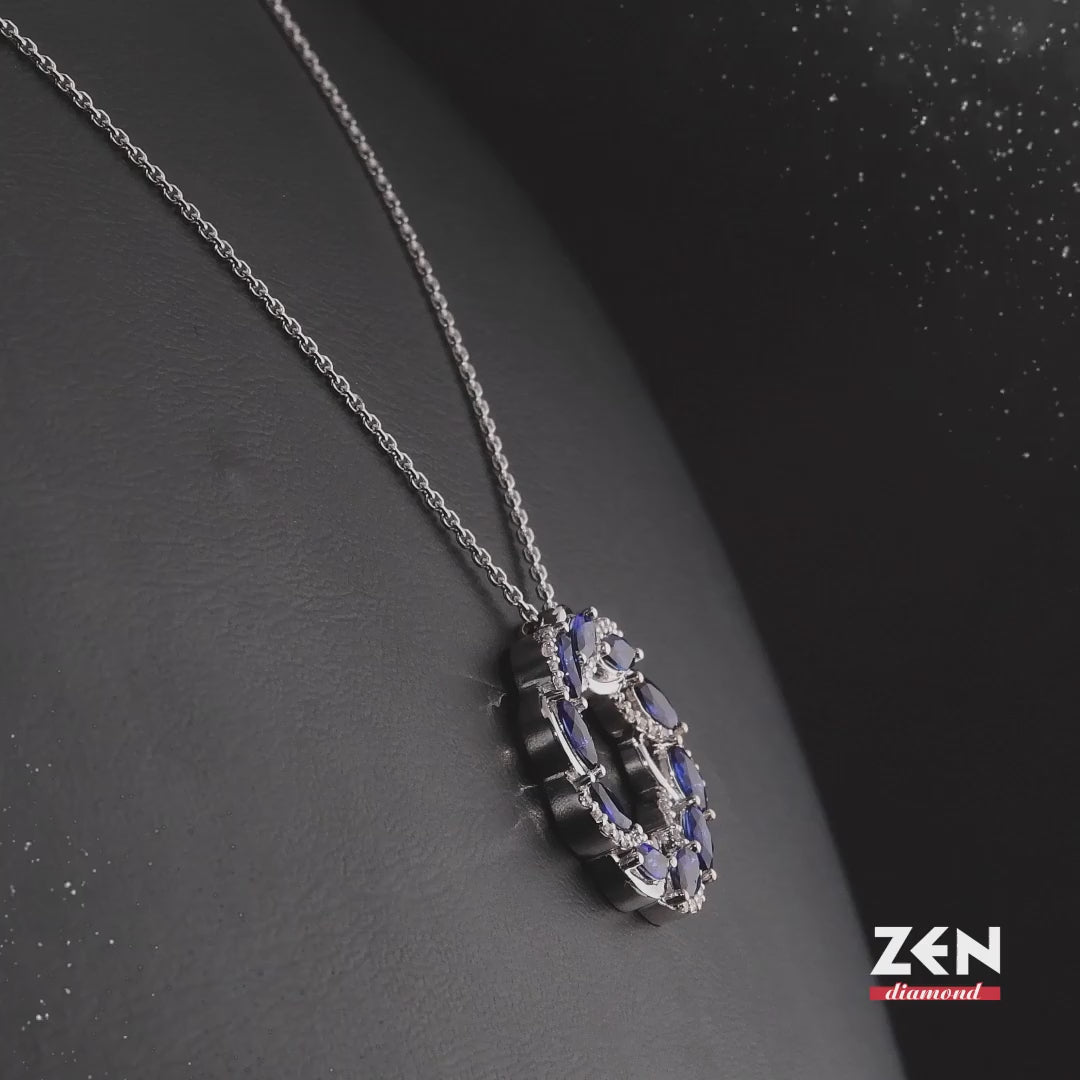 1.60 ct. Sapphire Necklace