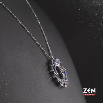 1.60 ct. Sapphire Necklace