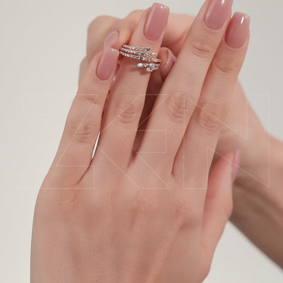 1.00 ct. Baguette Diamantring