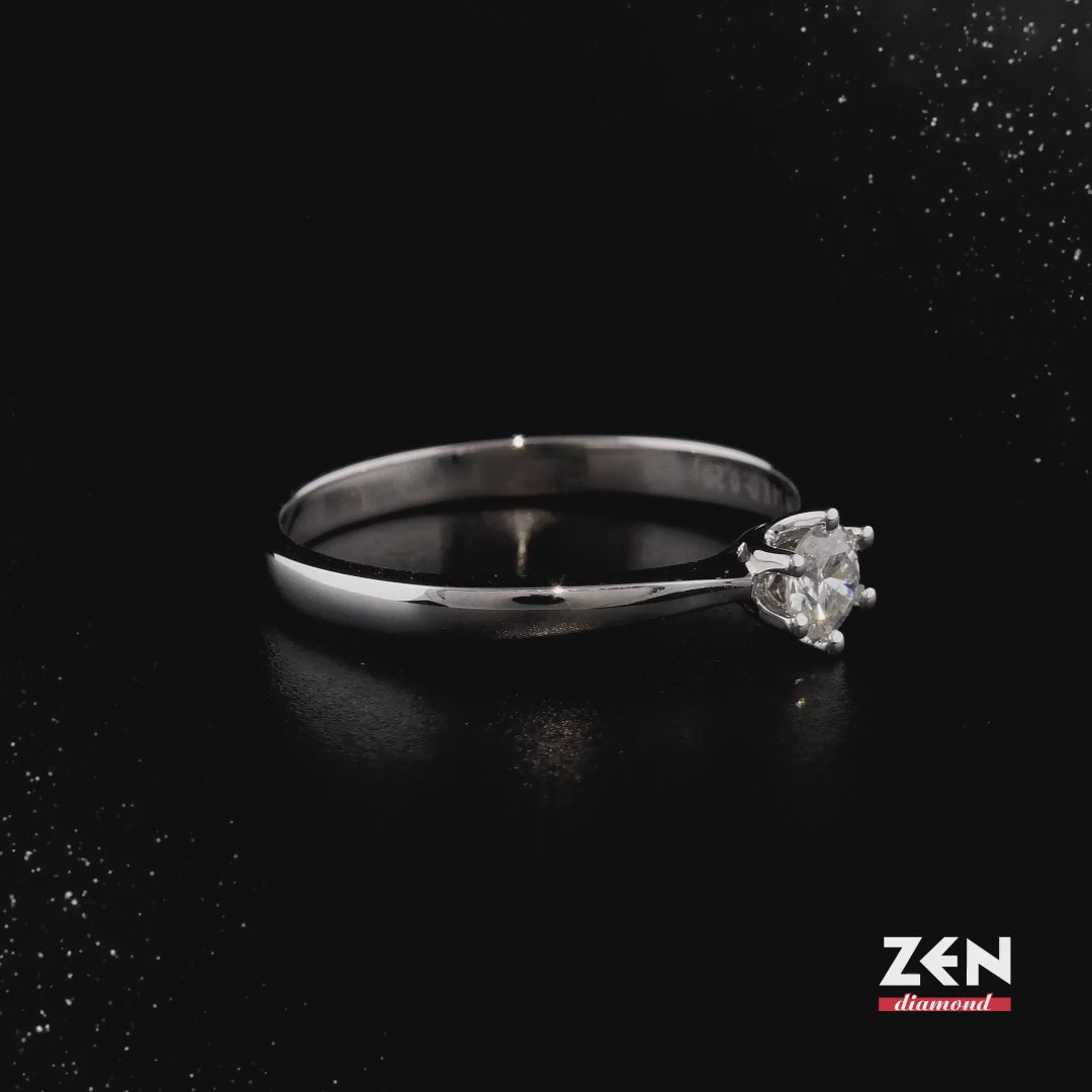 0.21 ct. Solitaire Diamond Engagement Ring