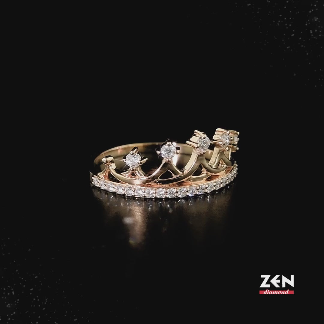 0.33 ct. Krone Diamantring