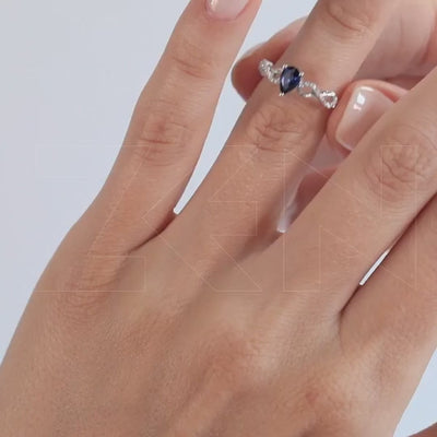 0.31 ct. Saphir Ring