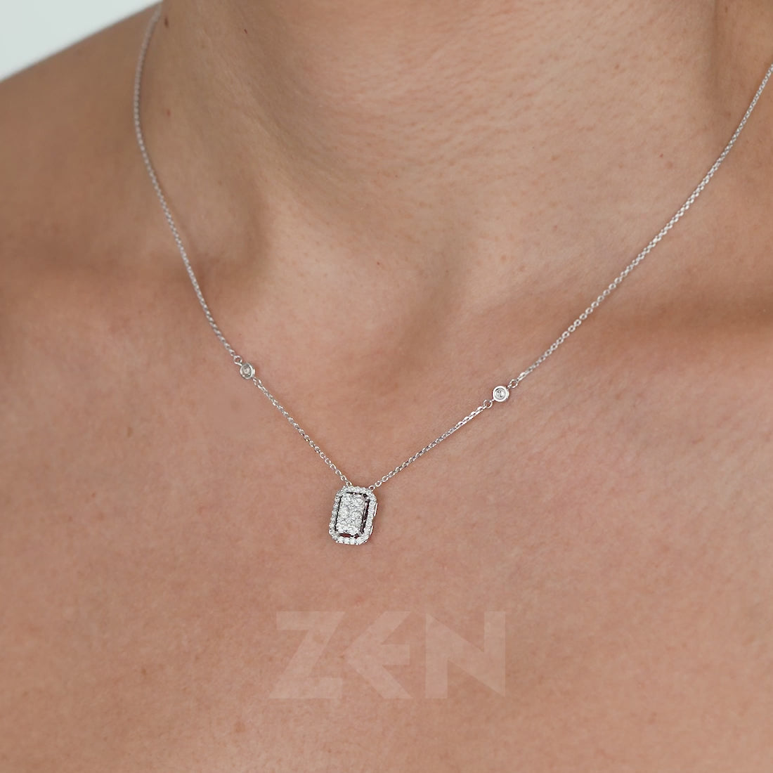 0.47 ct. Design Diamant Halskette