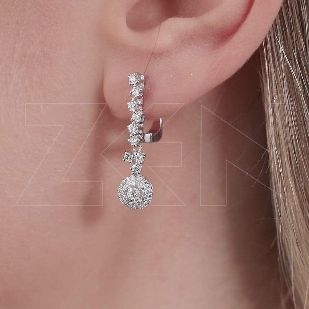 0.72 ct. Design Diamant Ohrringe