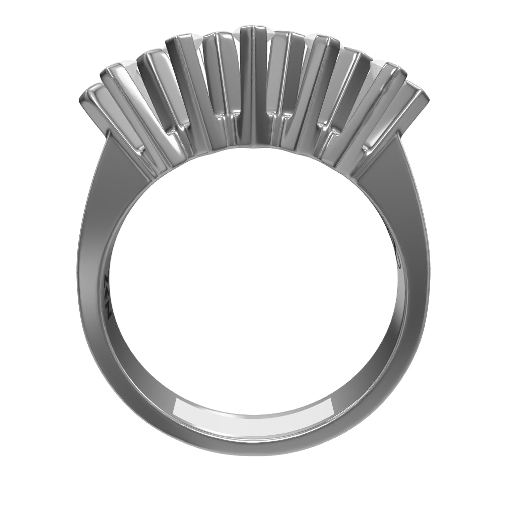 0.35 ct. Fünfstein Diamantring