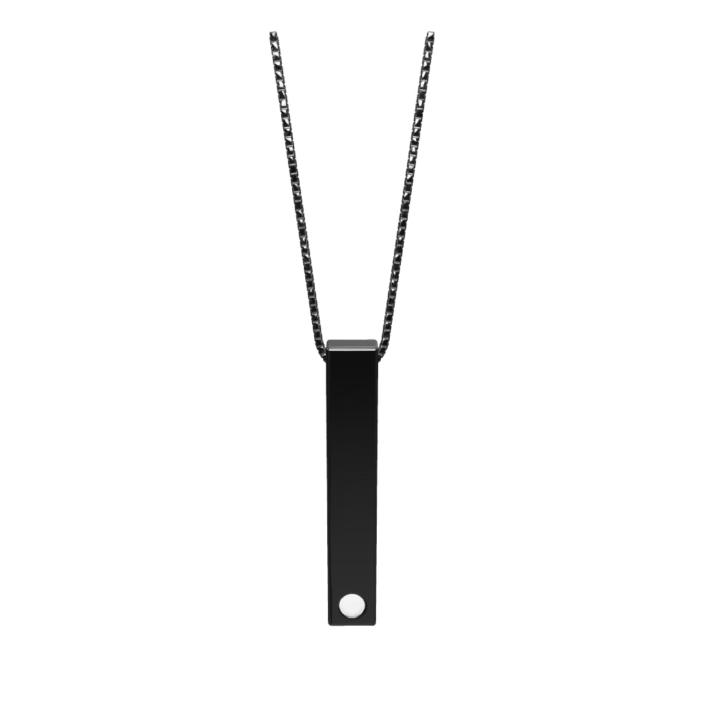 0.10 ct. Men Silver Diamond Necklace