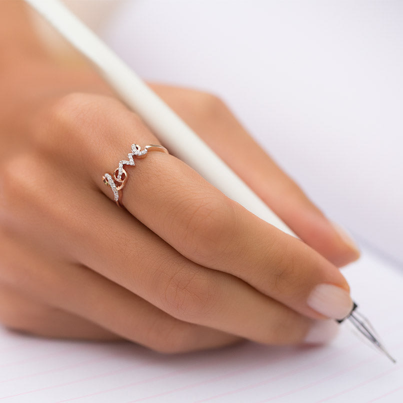 0.11 ct. Love Diamantring