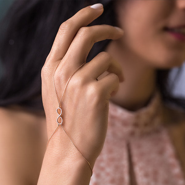 0.19 ct. Handkette Diamantarmband