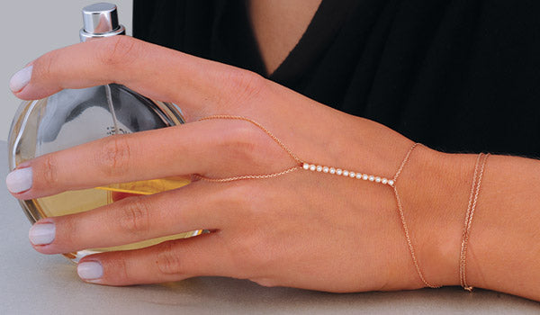 0.26 ct. Diamond Hand Chain Bracelet