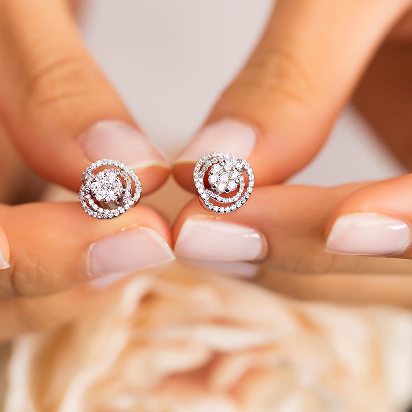 0.65 ct. Design Diamond Stud Earrings