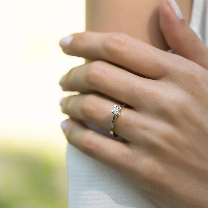 0.21 ct. Solitär Diamant Verlobungsring