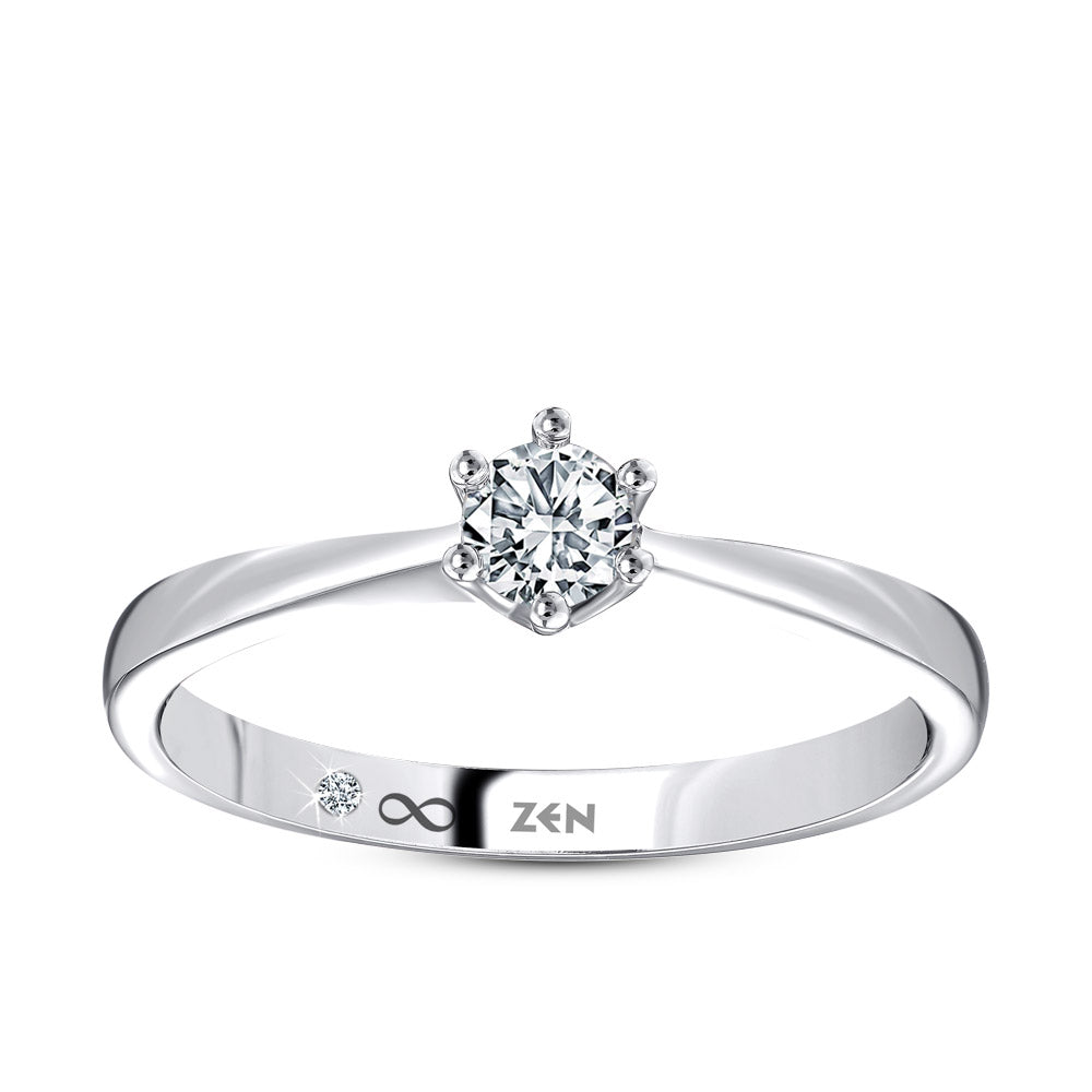 0.51 ct. Solitär Diamant Verlobungsring