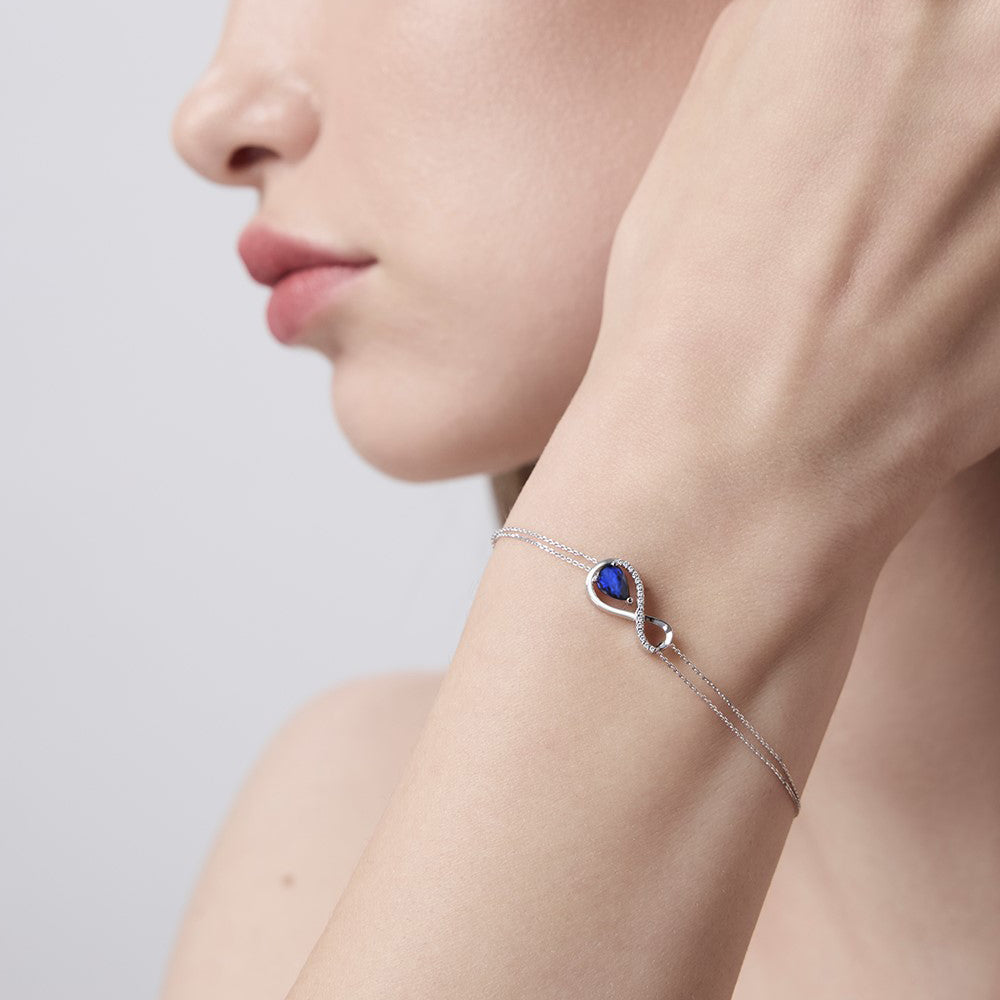 0.40 ct. Saphir Armband