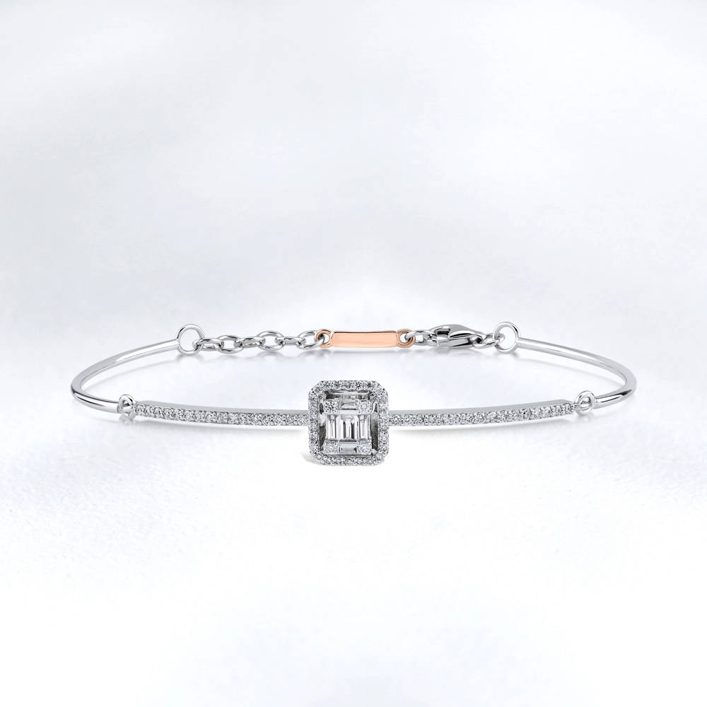 0.40 ct. Baguette Diamantarmband