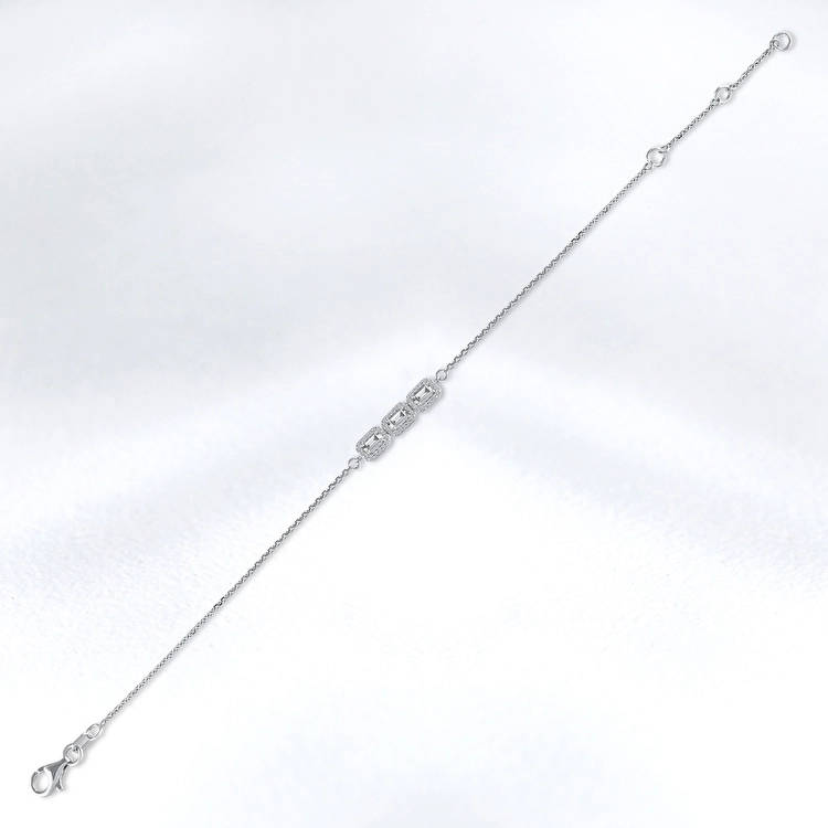 0.23 ct. Baguette Diamantarmband