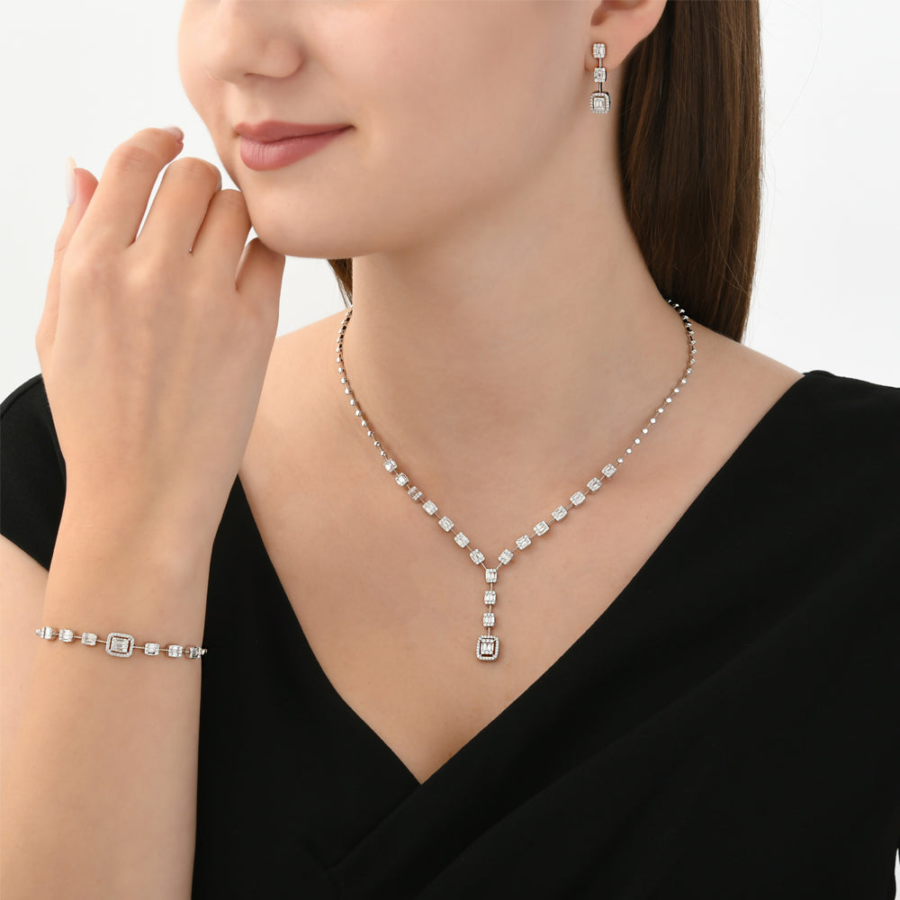 0.80 ct. Baguette Diamantarmband