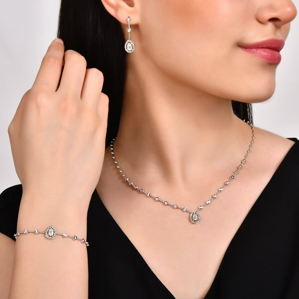 0.16 ct. Baguette Diamantarmband
