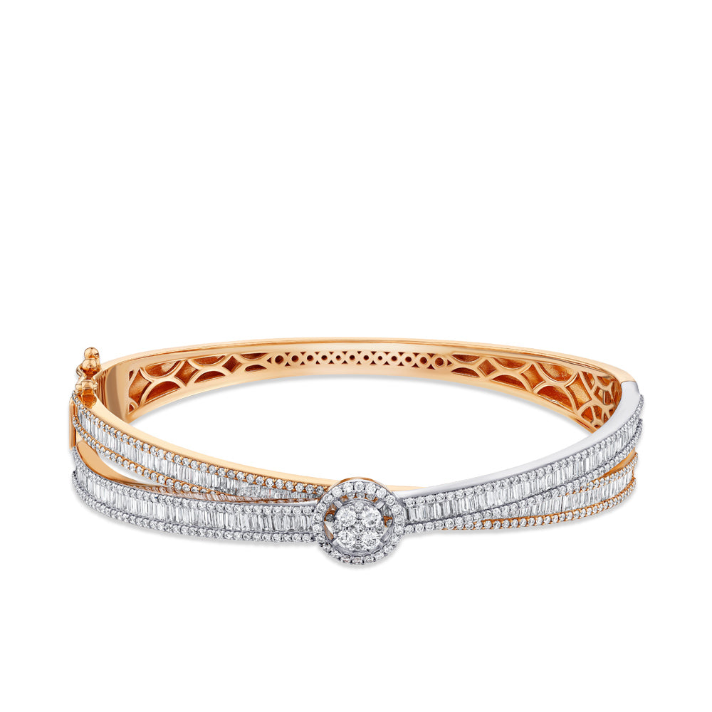 2.88 ct. Baguette Diamantarmband