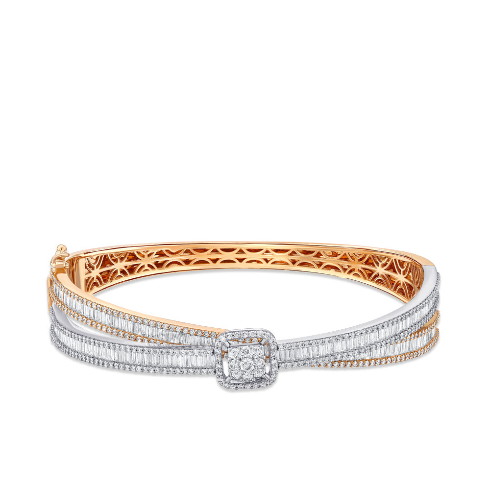 2.78 ct. Baguette Diamantarmband