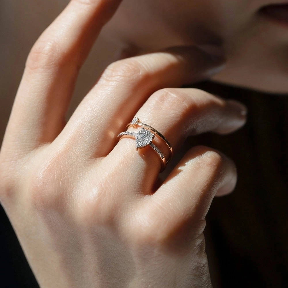 0.28 ct. Baguette Diamond Ring