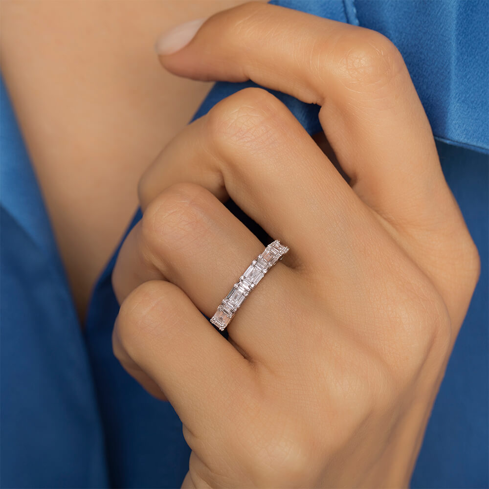 0.39 ct. Baguette Diamantring