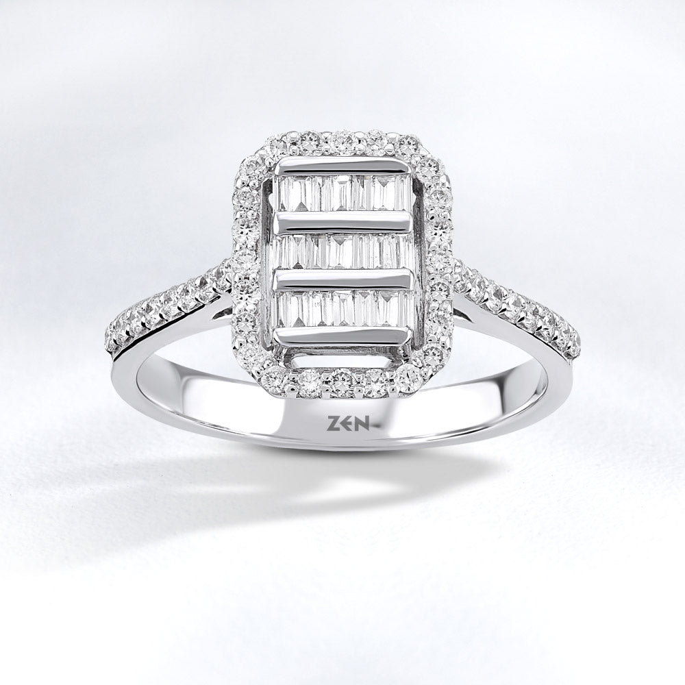 0.42 ct. Baguette Diamond Ring