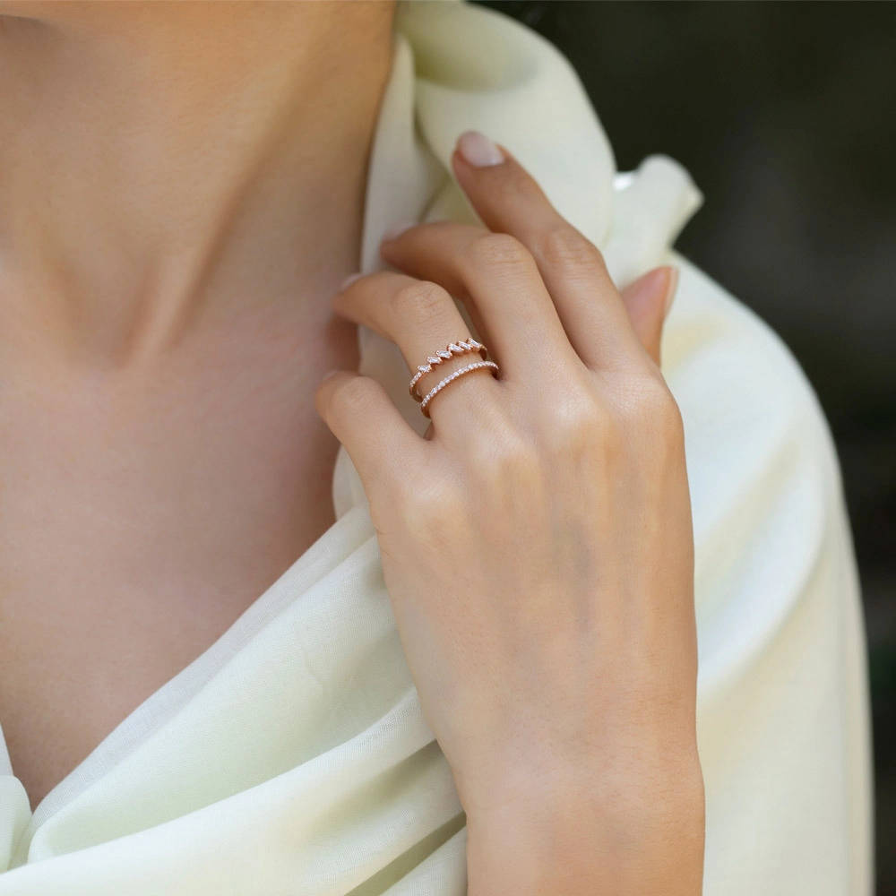 0.31 ct. Baguette Diamantring