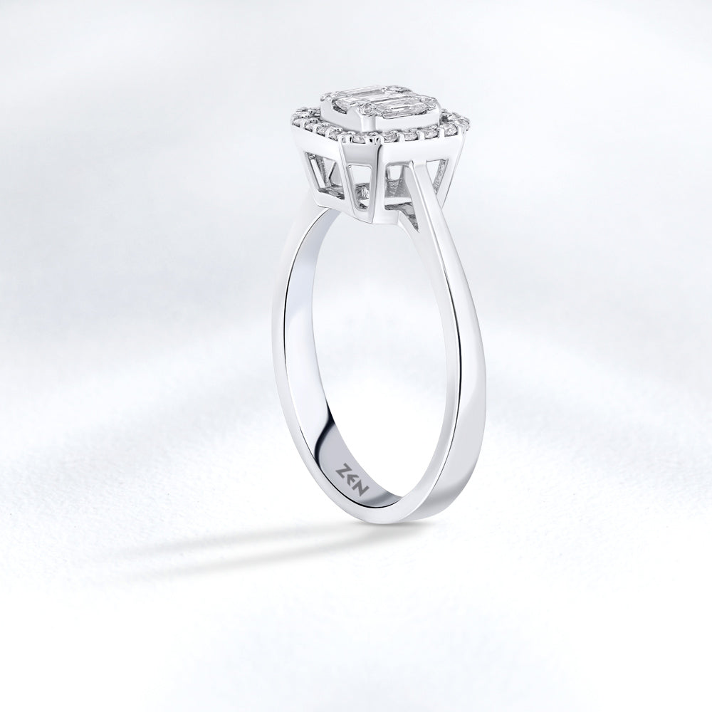 0.36 ct. Baguette Diamond Ring