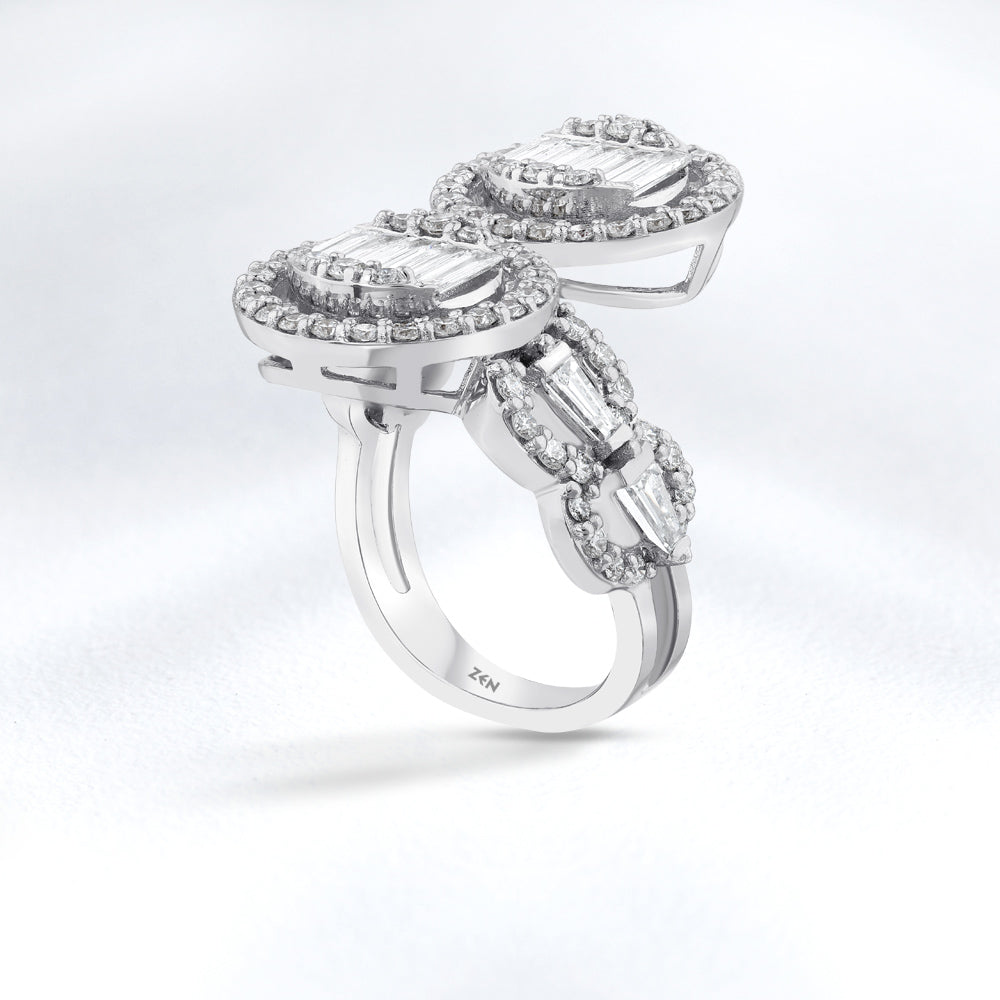 1.67 ct. Baguette Diamantring