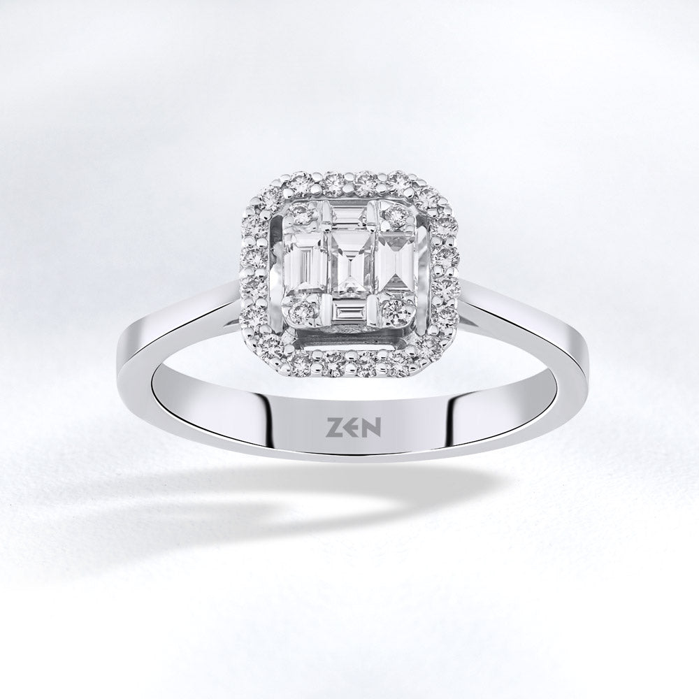 0.36 ct. Baguette Diamond Ring